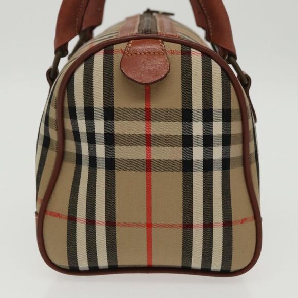 Burberry Nova Check Beige Canvas Handbag (Pre-Owned) - Picture 3 of 16